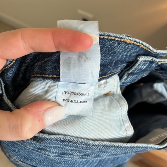 EVERLANE The Cheeky Jean High Rise Distressed Crop Straight 26 - Picture 7 of 7